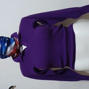 NAN SPORT WOMENS SWEATER SIZE S IN A BEAUTIFUL PURPLE ACRYLIC 💜